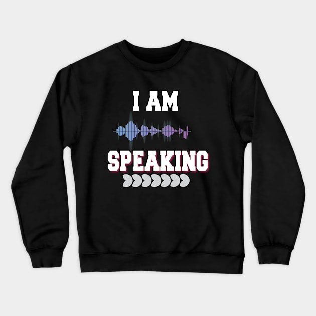 Mr. Vice President I'm SPEAKING, VP Debate, Funny Quote Crewneck Sweatshirt by StrompTees